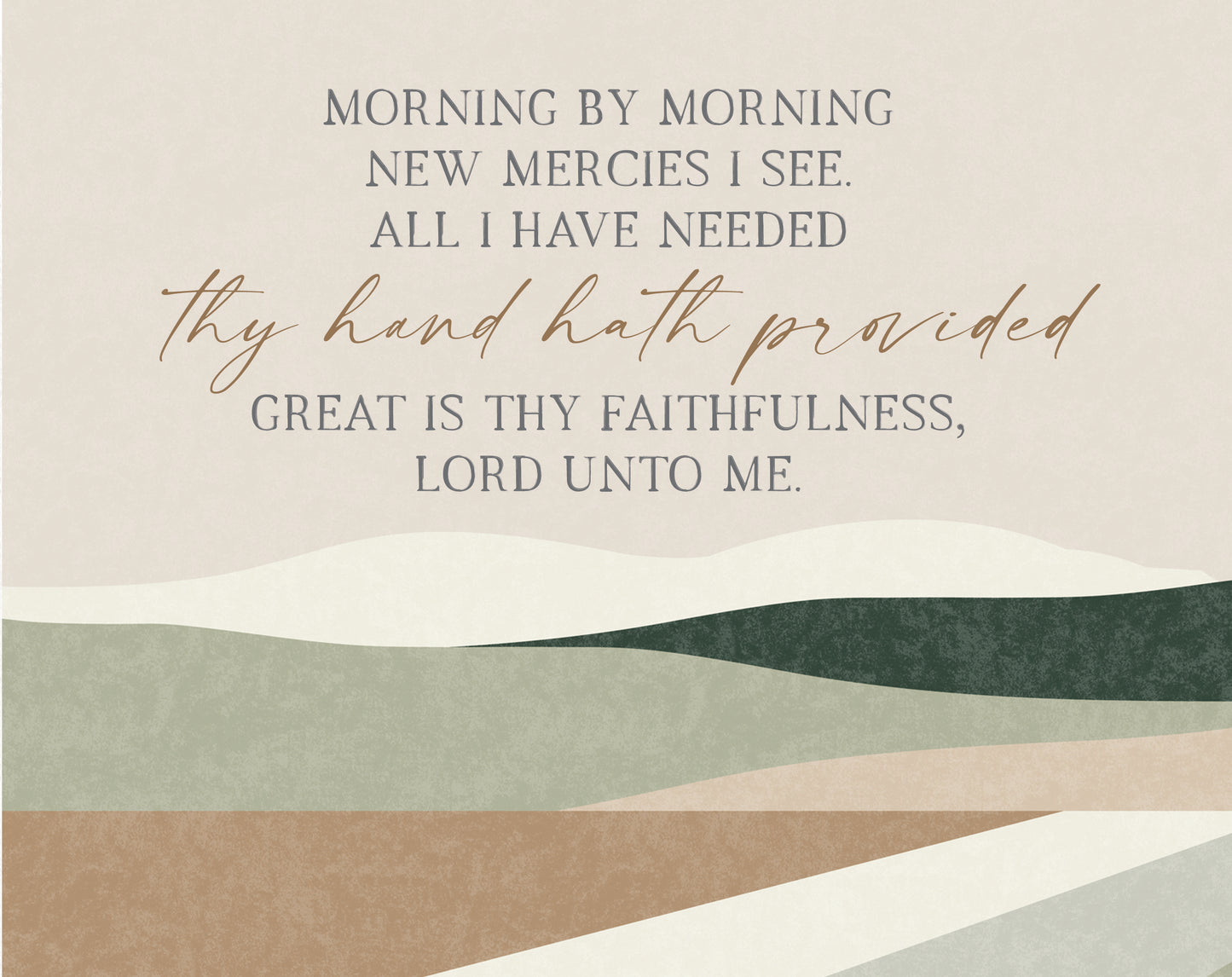 Great Is Thy Faithfulness