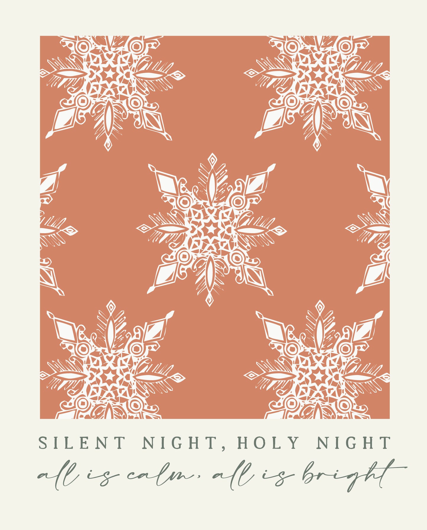 Silent Night Holy Night - Vintage Red
