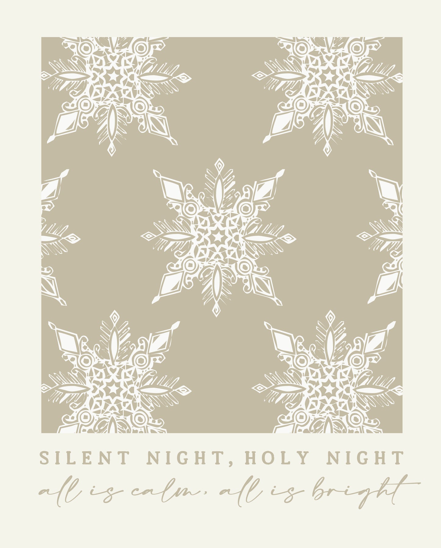 Silent Night Holy Night - Tan