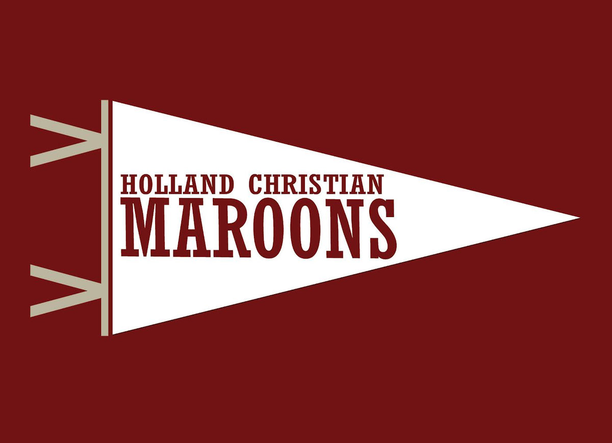 School Spirit Banner - Maroons