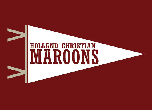 School Spirit Banner - Maroons