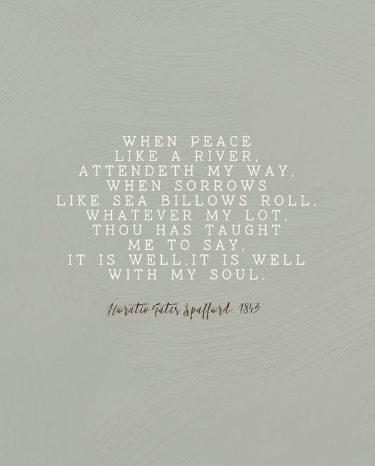 It is Well With my Soul - Textured Clay