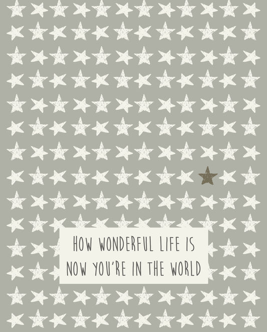 How Wonderful Life Is Now You're In The World
