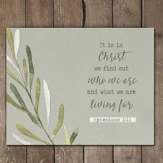 It is in Christ