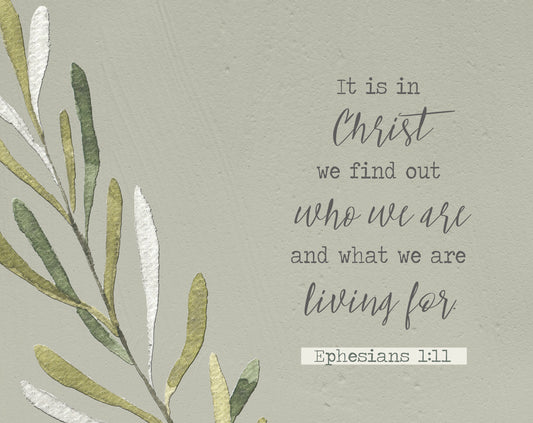 It is in Christ