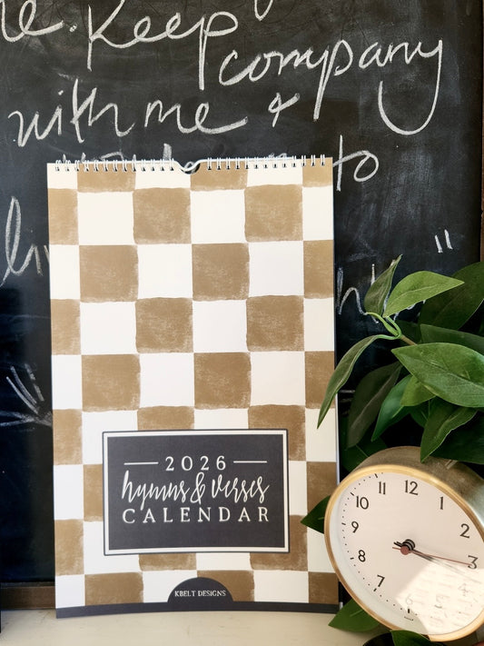 2026 Calendar, Hymns + Verses