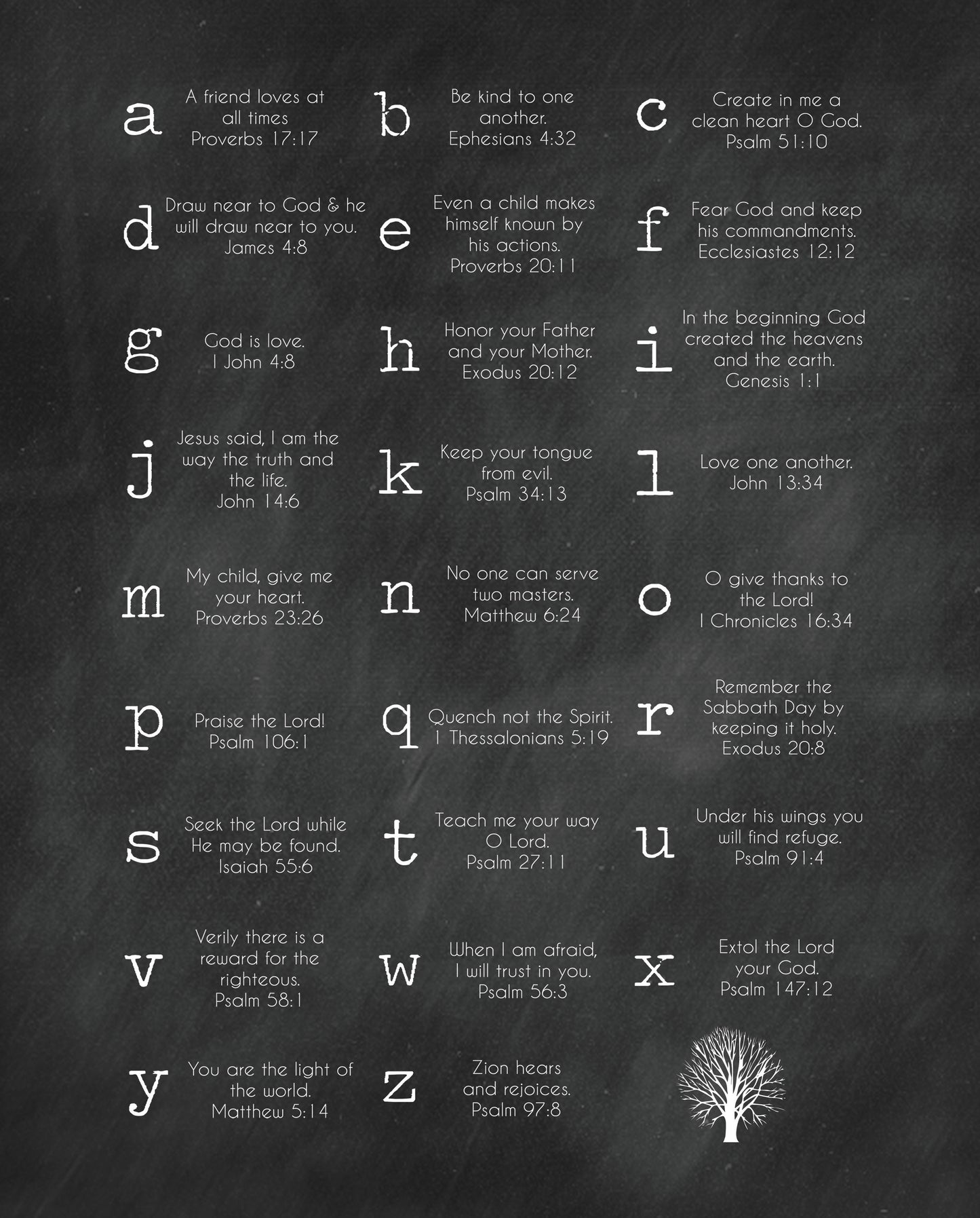 ABC Bible Verse Print-Chalkboard