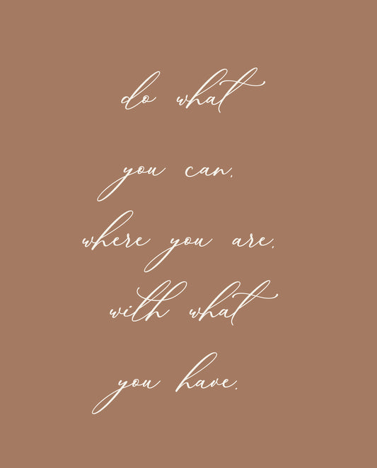 Do What You Can