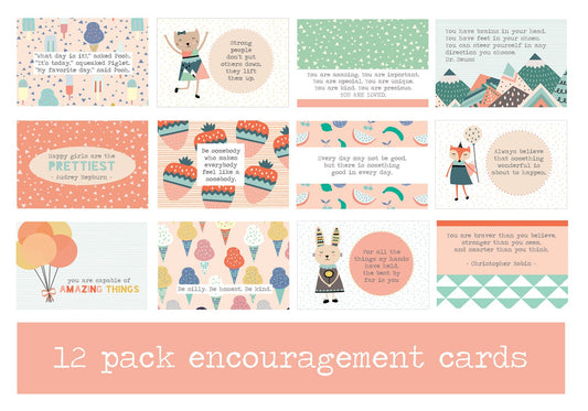 Pack of 12 Encouraging Mini Prints