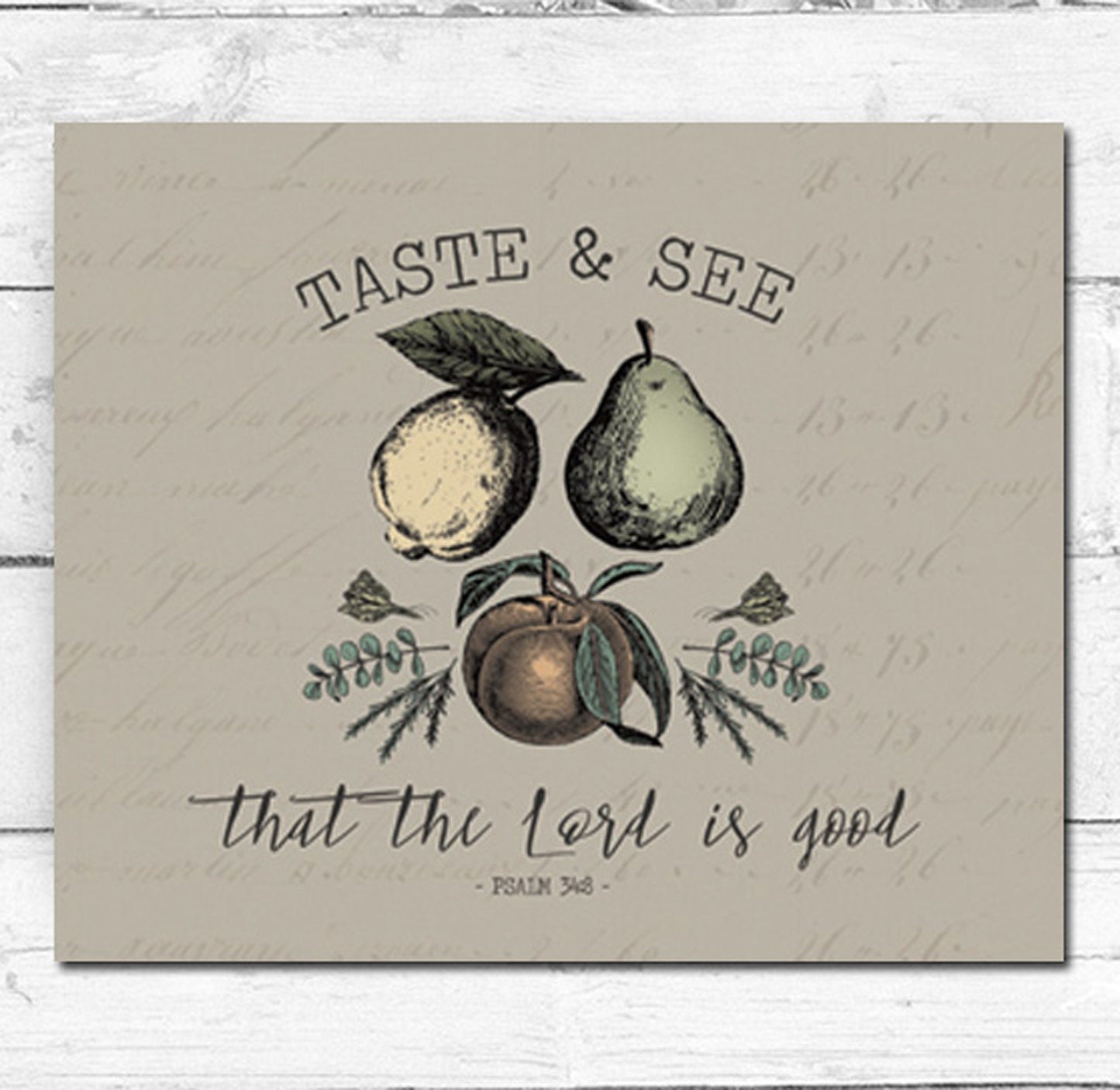 Taste and See That The Lord Is Good
