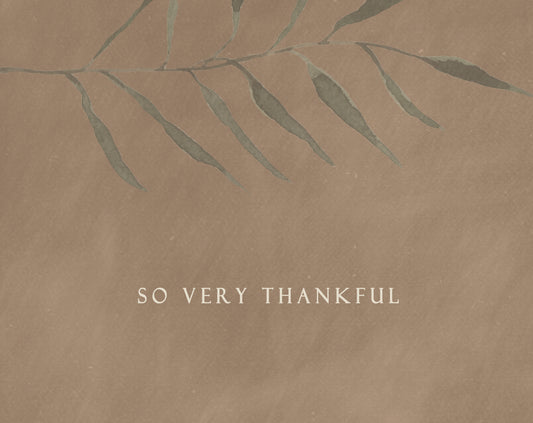 So Very Thankful