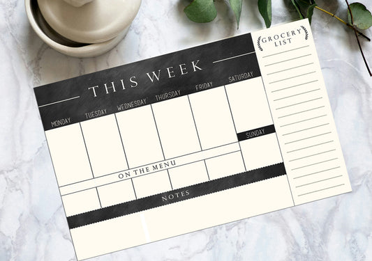 Weekly Agenda Planner, Grocery List, To-Do List